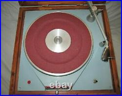 Vintage Turntable Record Player Russco Cut Master Transcription Broadcast