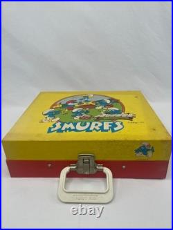 Vintage Vanity Fair Rare Collectible 1982 Smurfs Record Player Phonograph Works