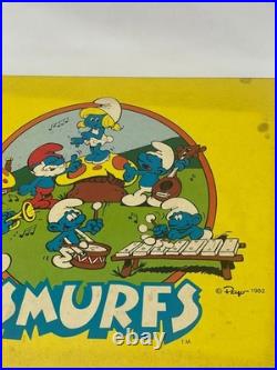 Vintage Vanity Fair Rare Collectible 1982 Smurfs Record Player Phonograph Works