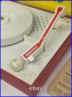 Vintage Vanity Fair Rare Collectible 1982 Smurfs Record Player Phonograph Works