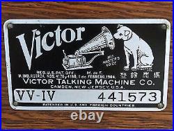 Vintage Victor Victrola Phonograph VV IV Talking Machine Record Player Working Vintage Victor Victrola Phonograph VV IV Talking Machine Record Player Working