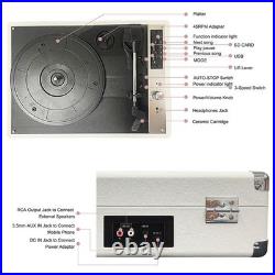 Vintage Vinyl Record Player BT Phonograph USB Recording 33/45/78RPM UKVK