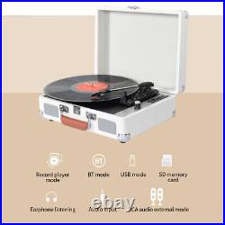 Vintage Vinyl Record Player Phonograph USB Recording 33/45/78RPM Support I6Q7 Vintage Vinyl Record Player Phonograph USB Recording 33/45/78RPM Support I6Q7