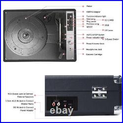 Vintage Vinyl Record Player Phonograph USB Recording 33/45/78RPM Support V7W9 Vintage Vinyl Record Player Phonograph USB Recording 33/45/78RPM Support V7W9