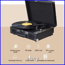 Vintage Vinyl Record Player Phonograph USB Recording 33/45/78RPM Support V7W9 Vintage Vinyl Record Player Phonograph USB Recording 33/45/78RPM Support V7W9