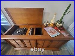 Vintage Working Sylvania Record Player Console