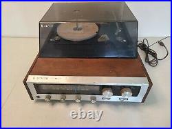 Vintage Zenith C585W Solid State Turntable Record Player with FM Radio READ