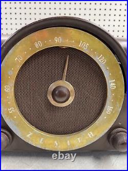 Vintage Zenith J664 Tube Radio Record Player Phonograph Cobra-Matic No PWR UNTES