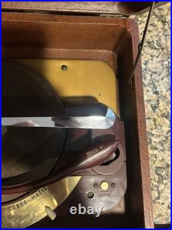 Vintage Zenith Phonograph Cobra Matic Turntable Radio & Record Player VIDEO