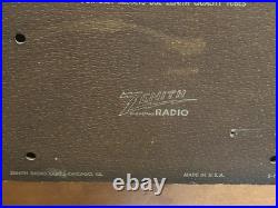 Vintage Zenith Phonograph Cobra Matic Turntable Radio & Record Player VIDEO