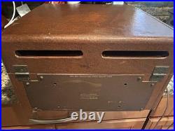 Vintage Zenith Phonograph Cobra Matic Turntable Radio & Record Player VIDEO