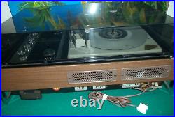 Vintage Zenith Solid State Stereo Record Player Model B595 withspeakers