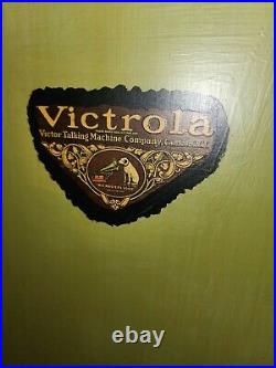 Vintage and Rare Find! Victor Victrola Antique Phonograph Cabinet Record Player