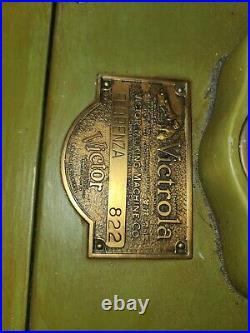 Vintage and Rare Find! Victor Victrola Antique Phonograph Cabinet Record Player
