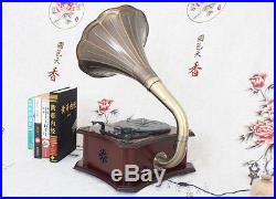 Vintage vinyl gramophone Old-fashioned record player USB Bluetooth Function