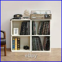 Vinyl Record LP Disc Album Storage Turntable Stand 2-Shelf Record Player Desk