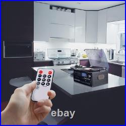 Vinyl Record Player 9-in-1 Bluetooth Turntable CD Cassette Player FM/AM Radio Vinyl Record Player 9-in-1 Bluetooth Turntable CD Cassette Player FM/AM Radio