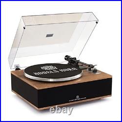 Vinyl Record Player, Bluetooth Turntable with Built in Speakers Walnut Wood Vinyl Record Player, Bluetooth Turntable with Built in Speakers Walnut Wood