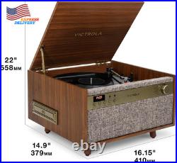 Vinyl Record Player & Music Center 3-Speed Turntable CD & Cassette Player NEW US Vinyl Record Player & Music Center 3-Speed Turntable CD & Cassette Player NEW US
