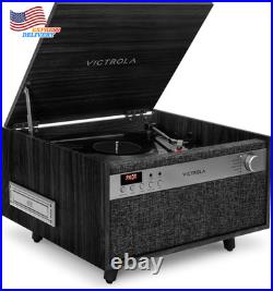 Vinyl Record Player & Music Center 3-Speed Turntable CD & Cassette Player NEW US Vinyl Record Player & Music Center 3-Speed Turntable CD & Cassette Player NEW US