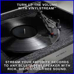 Vinyl Record Player Music Center Turntable CD Cassette Bluetooth Speakers