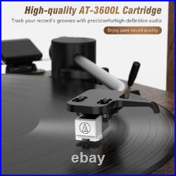 Vinyl Record Player with 24W HiFi Stereo Speakers Vintage Bluetooth Turnable