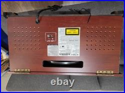 Vitrola Empire VSC-550BT Bluetooth AM/FM 3-Speed Record Player Brown