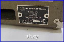Voice of Music Record Player Model 275 Working Needs Some Repairs