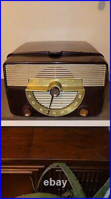Vtg 1954 Zenith Cobra Matic Radio Phonograph Record Player Model K666