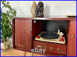 Vtg 50s 60s Emerson Stereo Console Tube Record Player Mid Century Modern Jimmy O