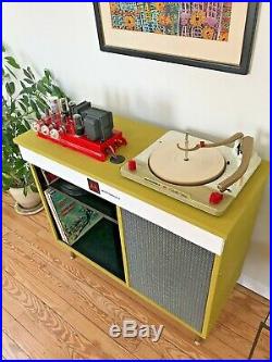 Vtg 50s 60s HiFi Stereo Console Tube Record Player Mid Century Modern Jimmy O
