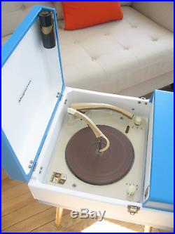 Vtg 50s 60s Magnavox Record Player Console Mid Century Modern Hi-Fi Tube Amp MCM