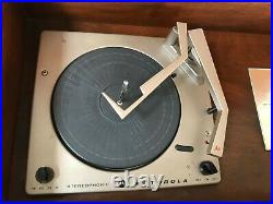 Vtg 50s 60s Motorola Stereo Console Mid Century Danish Modern Tube Record Player