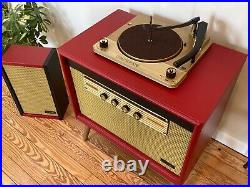 Vtg 50s Custom CBS Columbia Tube Record Player Stereo Mid Century Modern Jimmy O