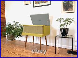 Vtg 50s Symphonic Tube Record Player Console Mid Century Modern Restored Jimmy O