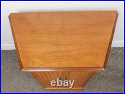 Vtg 50s Working Mid Century Westinghouse Record Player Console Diamond Credenza