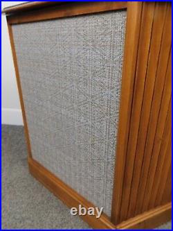 Vtg 50s Working Mid Century Westinghouse Record Player Console Diamond Credenza