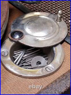 Vtg Antique Sonora Hand Crank Record Player Portable Victrola Phonograph 15x12