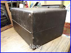 Vtg Antique Sonora Hand Crank Record Player Portable Victrola Phonograph 15x12