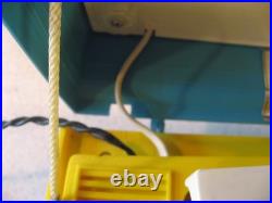 Vtg Arvin Solid State Psychedelic Blue & Yellow Phonograph Record Player ASIS