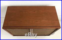 Vtg MCM Zenith Record Player Console Cabinet Extended HiFi Stereo AM/FM Tuner