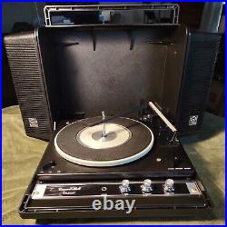 Vtg RARE GE Concert Hall Wildcat Portable Record Player Model No. 936- 78/45/33
