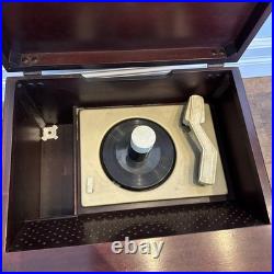 Vtg RCA Victor Orthophonic High Fidelity Record Player Phonograph, Model 7-HF-45