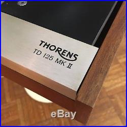 Vtg Thorens Td 125 Mkii Turntable Sme 3009 Tonearm Record Player Audiophile