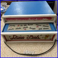 WINNIE THE POO RECORD PLAYER DISCO POO LIGHTS UP FROM SEARS 60's-70's Works