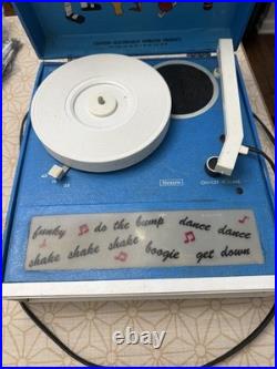 WINNIE THE POO RECORD PLAYER DISCO POO LIGHTS UP FROM SEARS 60's-70's Works