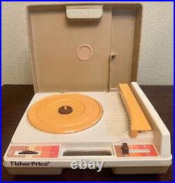 WORKING 1978 VINTAGE FisherPrice #825 Phonograph Record Player & Original Box