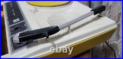 WORKING! Rare Vintage Magnavox 1P2504 Portable Phonograph Record Player Olive