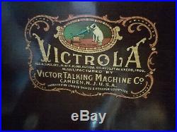 WORKING! Victrola 1906 Victor Talking Machine Record Player SOUNDS GR8 withKEY