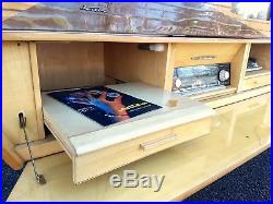WOW! Vintage MCM Atomic Kuba Komet TV, Radio /Stereo & Record Player in Cabinet